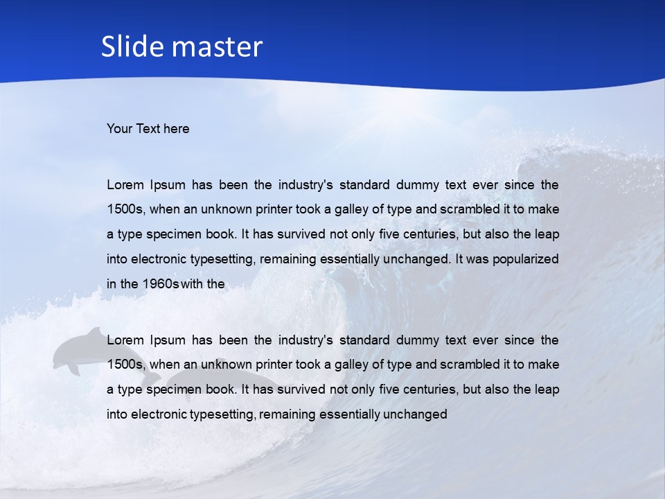 Daylight Animals Splashing PowerPoint Template