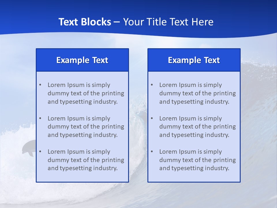 Daylight Animals Splashing PowerPoint Template