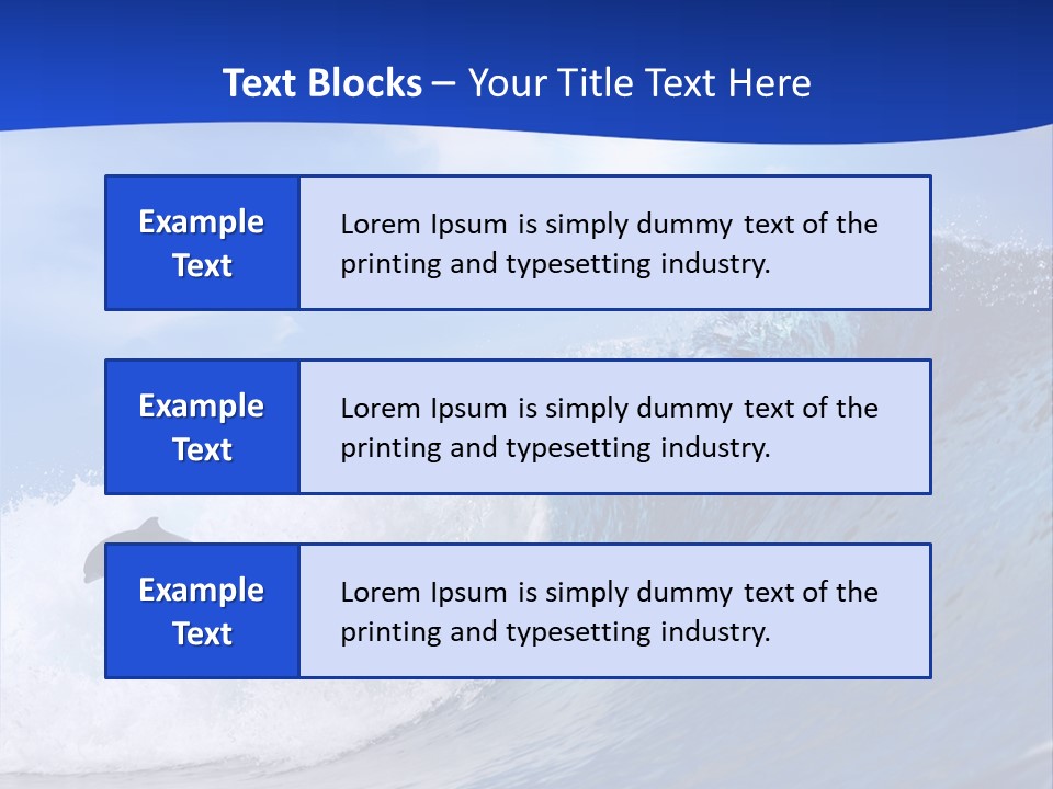 Daylight Animals Splashing PowerPoint Template