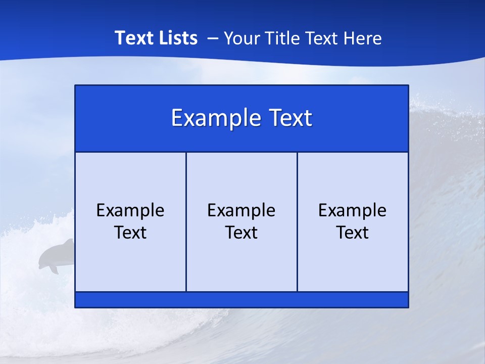 Daylight Animals Splashing PowerPoint Template