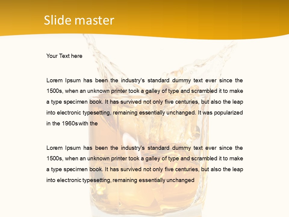 Brandy Object Celebration PowerPoint Template