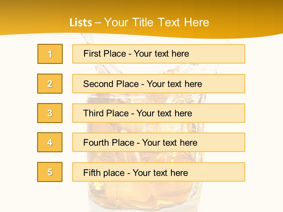 Brandy Object Celebration PowerPoint Template