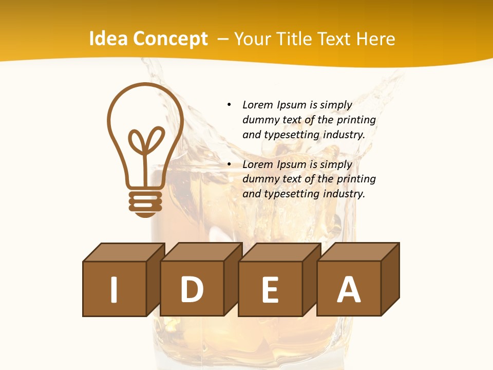 Brandy Object Celebration PowerPoint Template