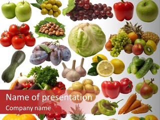 Pineapple Pieces Mandarin PowerPoint Template