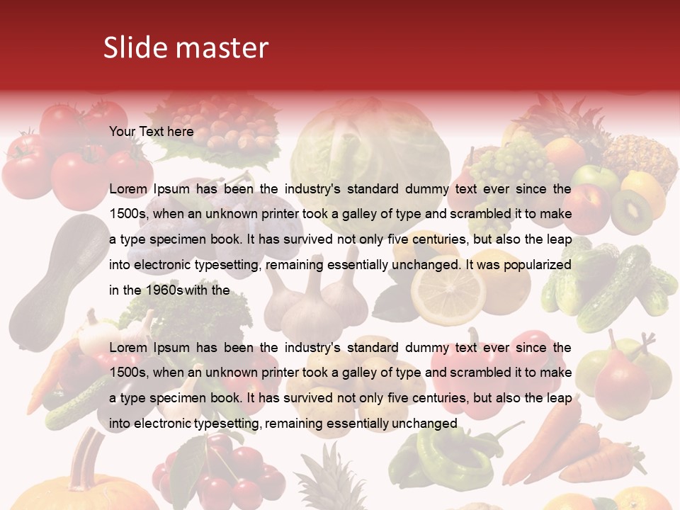 Pineapple Pieces Mandarin PowerPoint Template