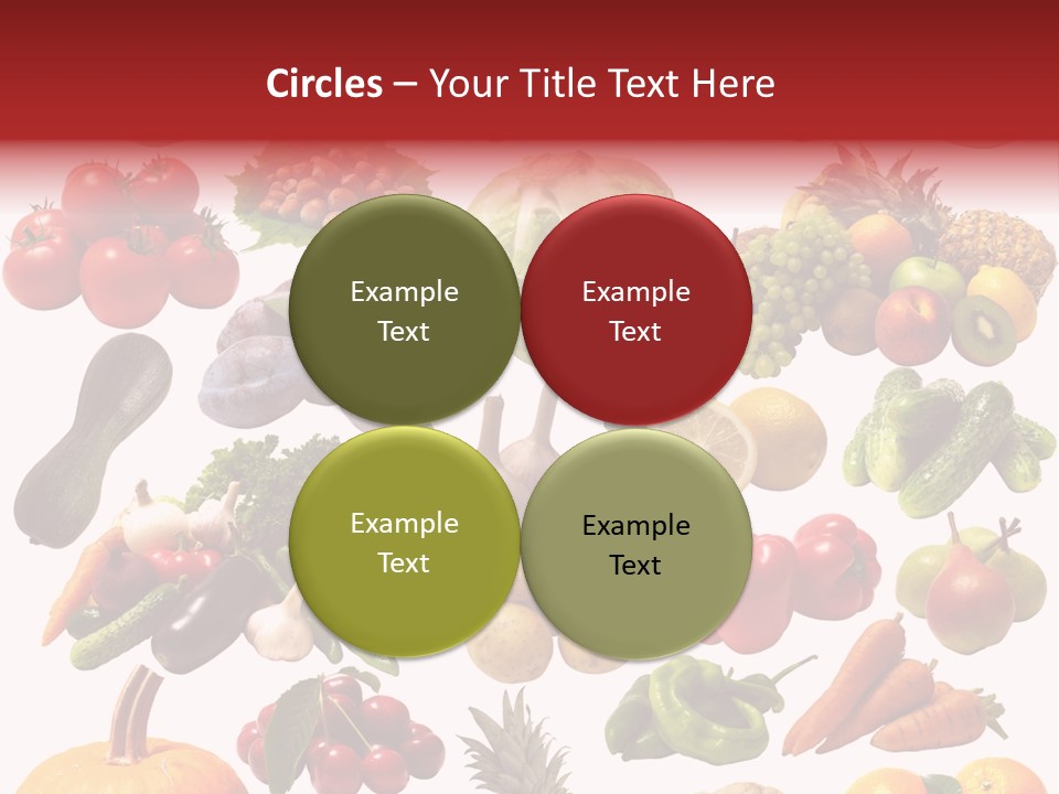 Pineapple Pieces Mandarin PowerPoint Template