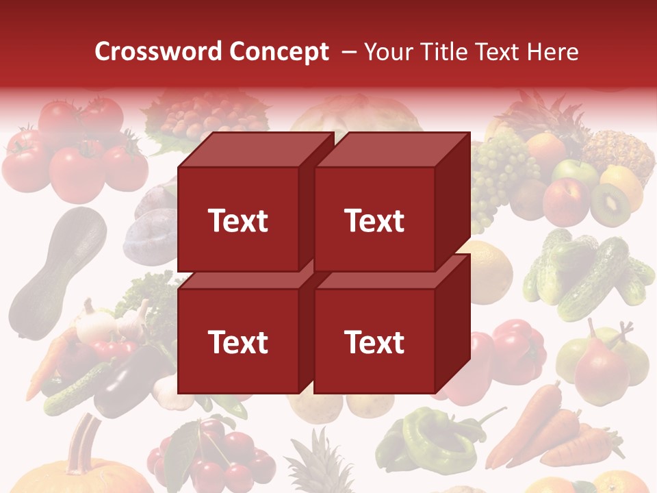 Pineapple Pieces Mandarin PowerPoint Template