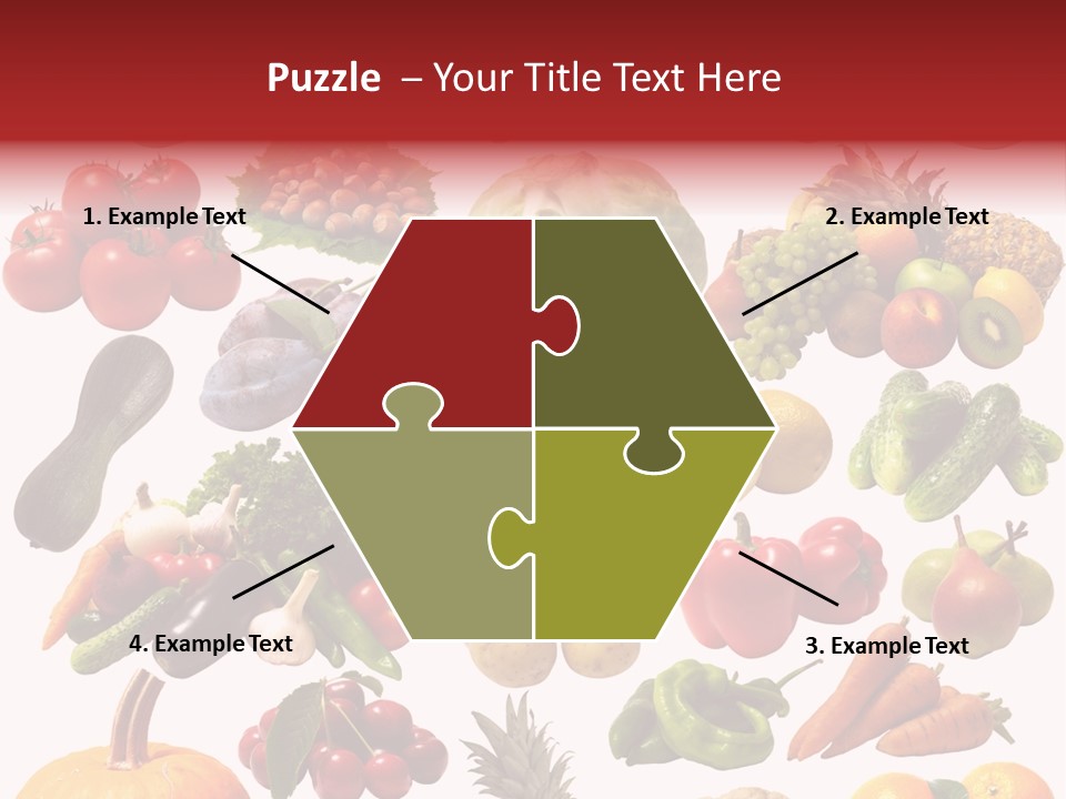 Pineapple Pieces Mandarin PowerPoint Template