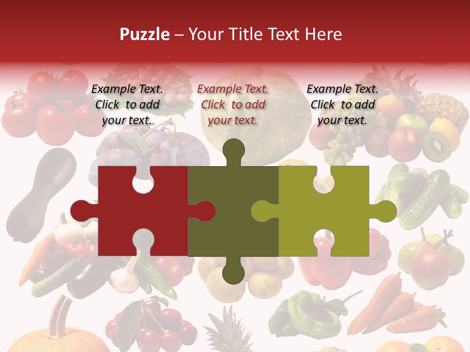 Pineapple Pieces Mandarin PowerPoint Template