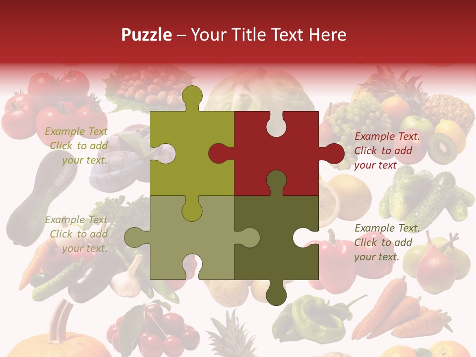 Pineapple Pieces Mandarin PowerPoint Template
