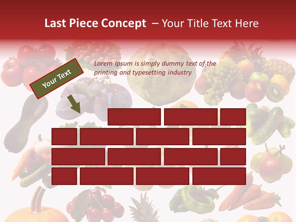 Pineapple Pieces Mandarin PowerPoint Template