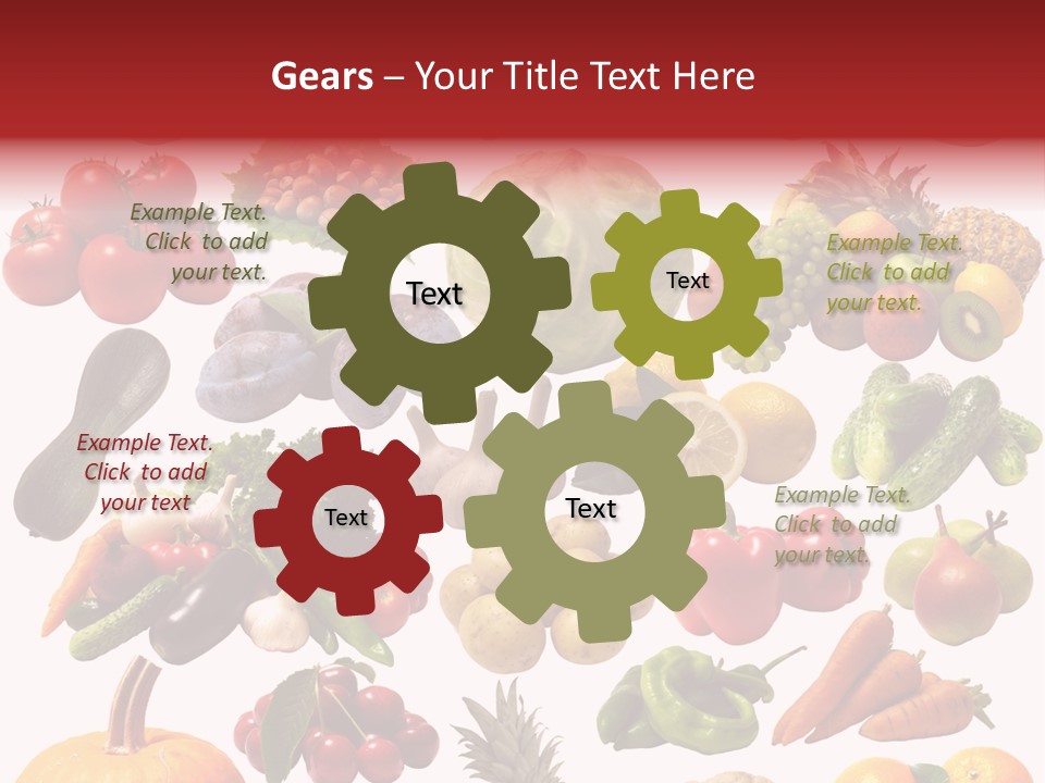 Pineapple Pieces Mandarin PowerPoint Template