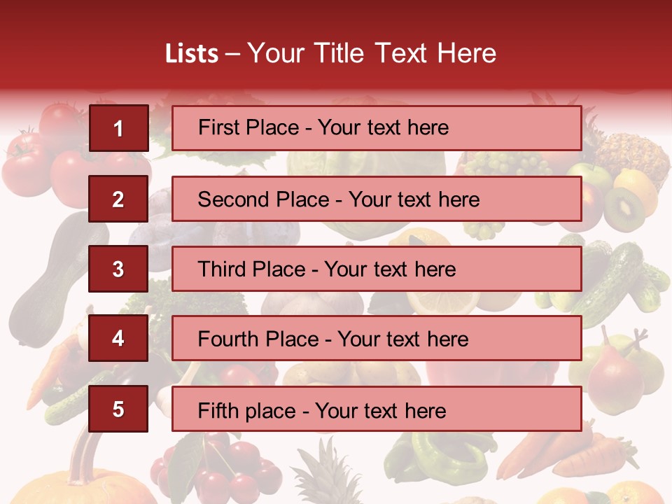 Pineapple Pieces Mandarin PowerPoint Template