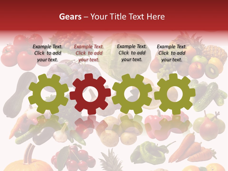 Pineapple Pieces Mandarin PowerPoint Template