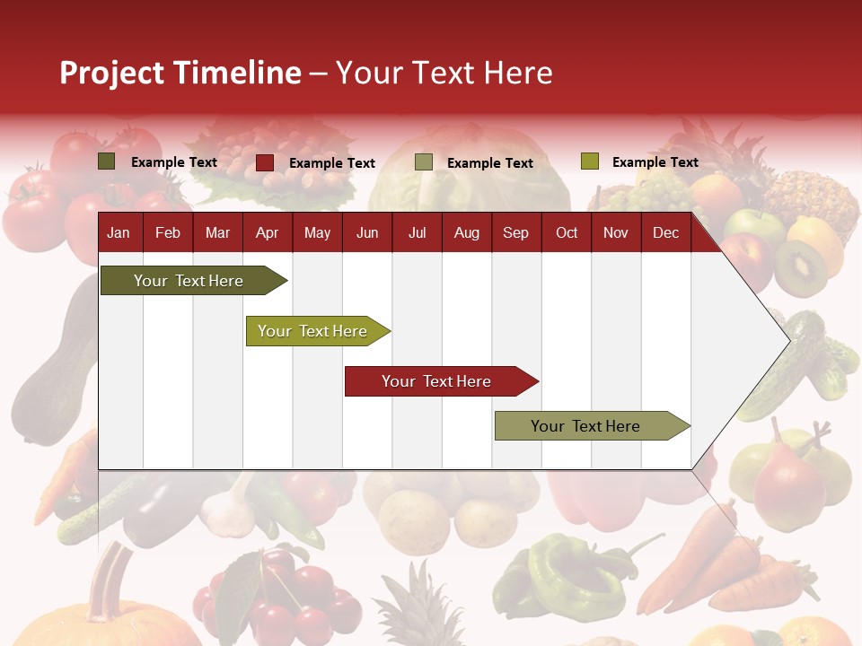 Pineapple Pieces Mandarin PowerPoint Template