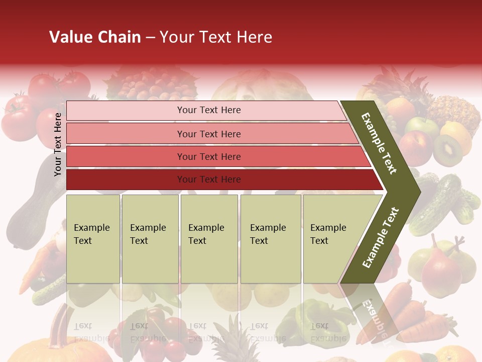 Pineapple Pieces Mandarin PowerPoint Template