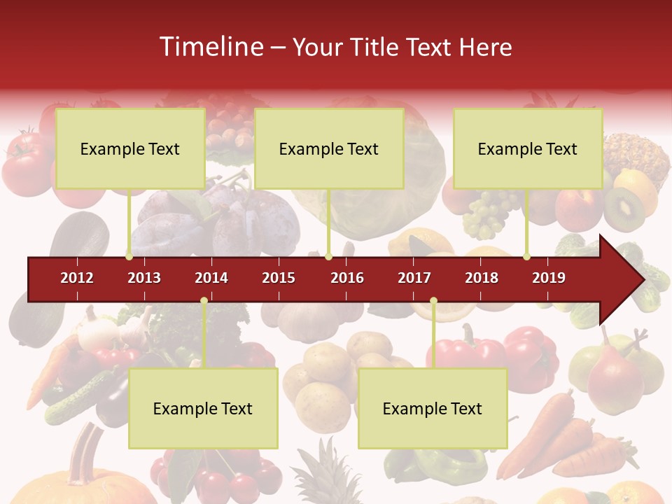 Pineapple Pieces Mandarin PowerPoint Template