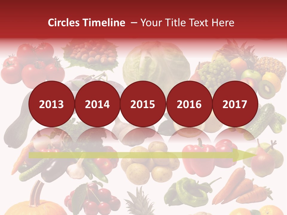 Pineapple Pieces Mandarin PowerPoint Template