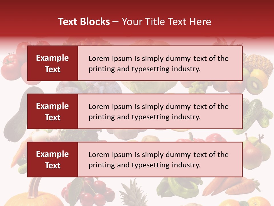 Pineapple Pieces Mandarin PowerPoint Template