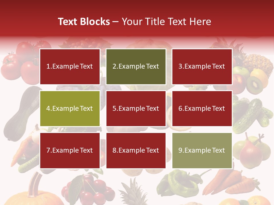 Pineapple Pieces Mandarin PowerPoint Template