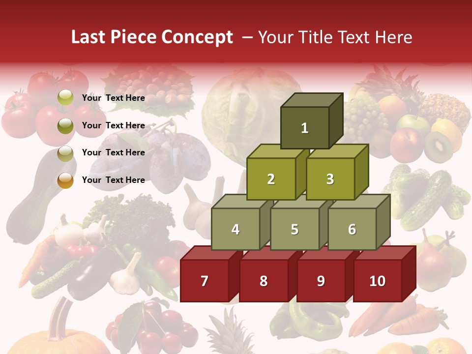 Pineapple Pieces Mandarin PowerPoint Template