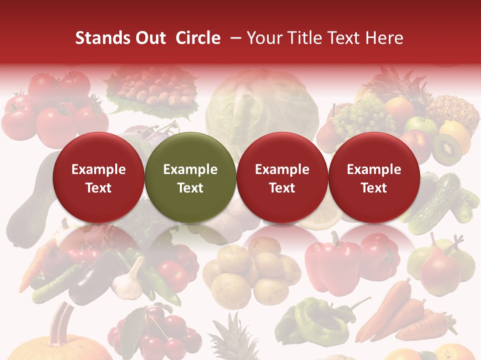 Pineapple Pieces Mandarin PowerPoint Template