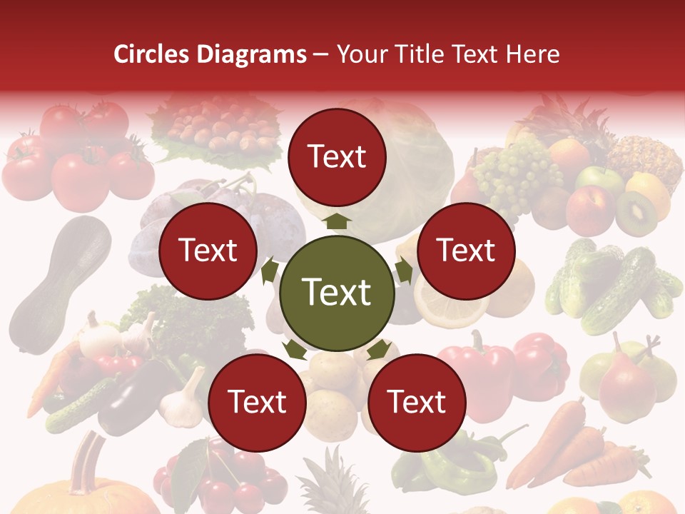 Pineapple Pieces Mandarin PowerPoint Template