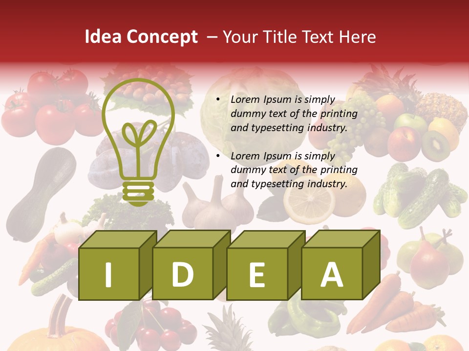 Pineapple Pieces Mandarin PowerPoint Template