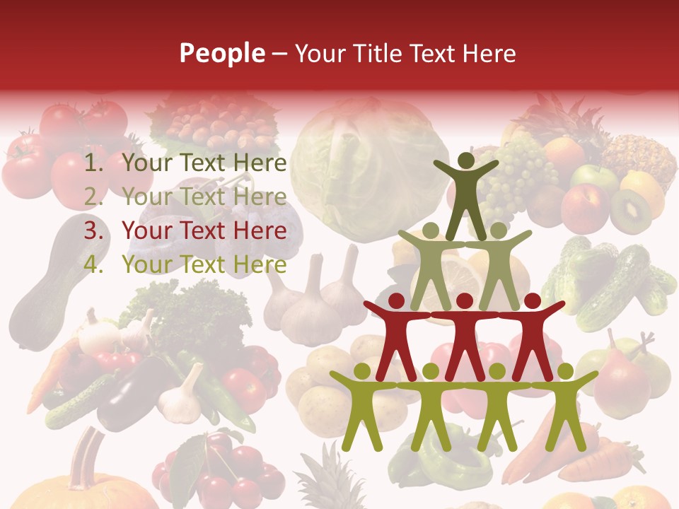 Pineapple Pieces Mandarin PowerPoint Template