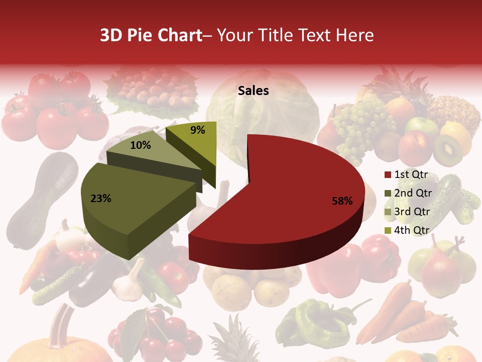 Pineapple Pieces Mandarin PowerPoint Template