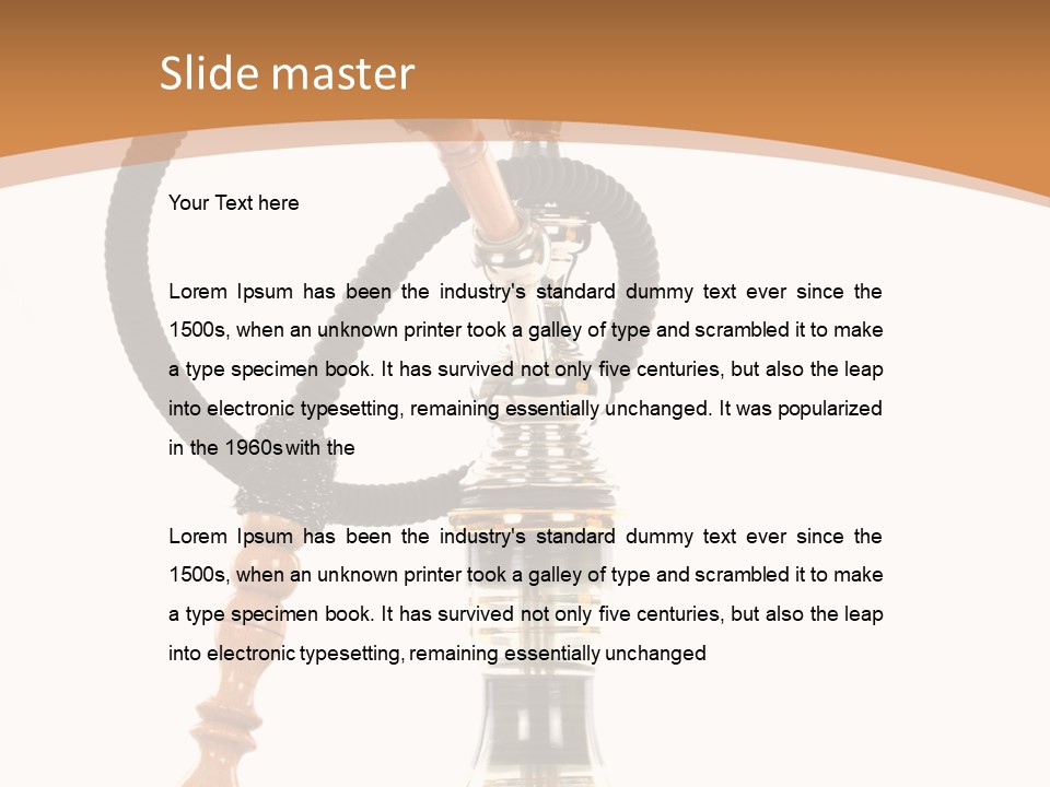 Smoke Cigar Tolerance PowerPoint Template