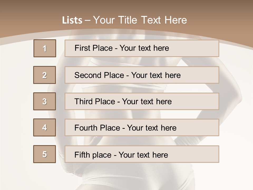 S Fitness Young PowerPoint Template