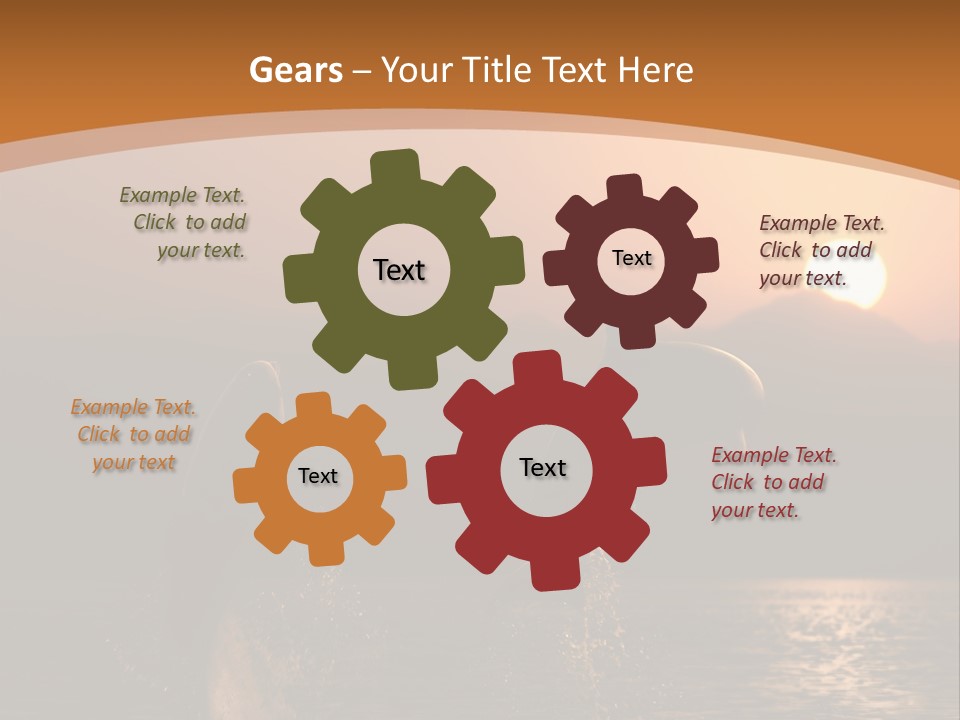 Jumping Splashes Animals PowerPoint Template