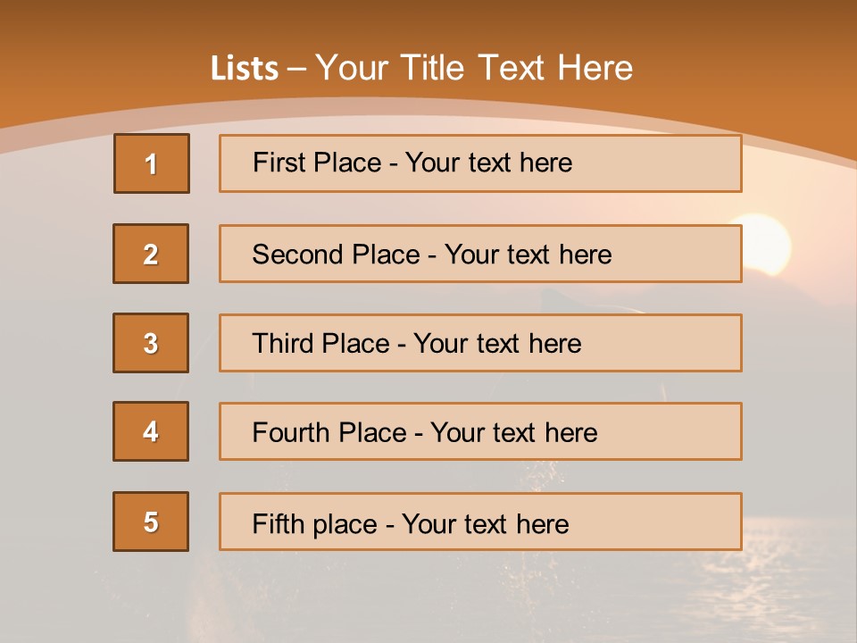 Jumping Splashes Animals PowerPoint Template