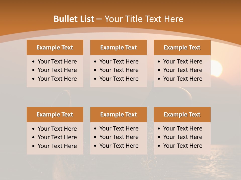 Jumping Splashes Animals PowerPoint Template