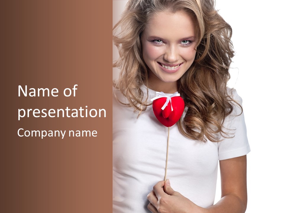 Beauty Valentine Youth PowerPoint Template