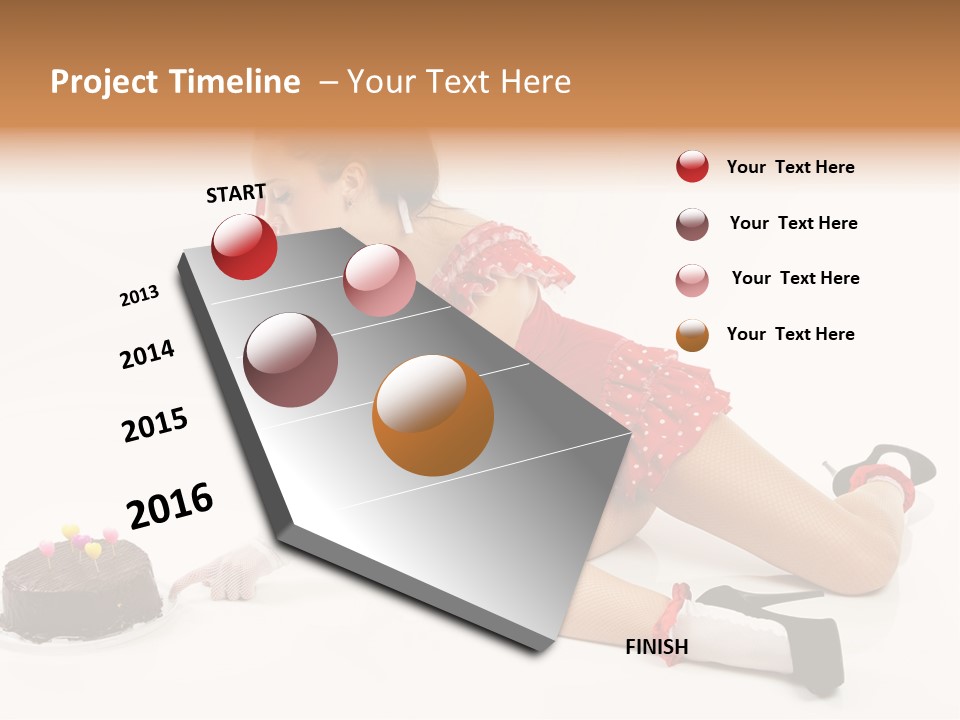 Determine Birthday Background PowerPoint Template