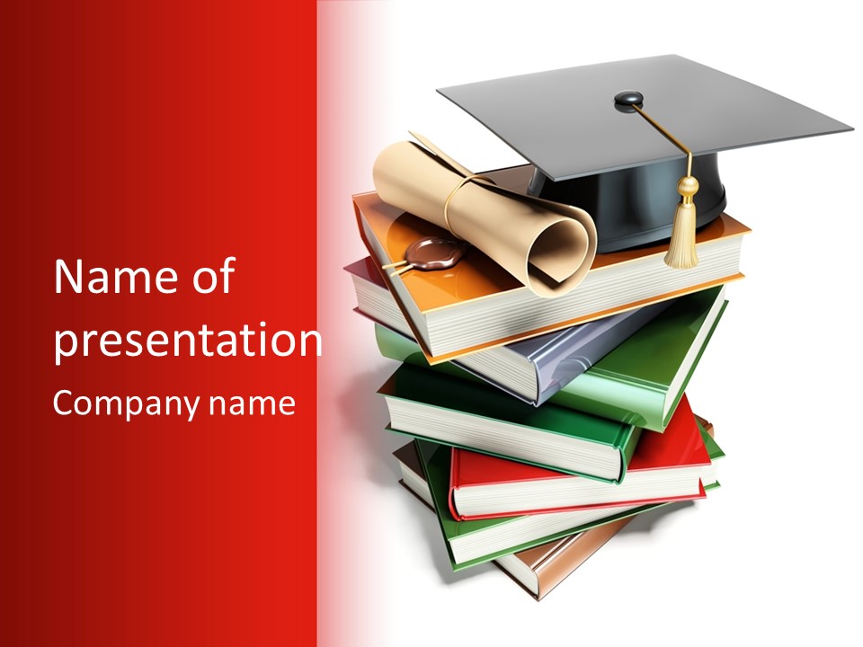 Concept Graduate Mortarboard PowerPoint Template