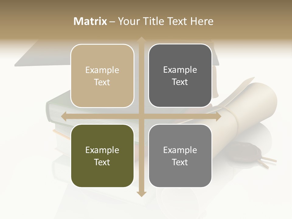 Graduating Cap School PowerPoint Template