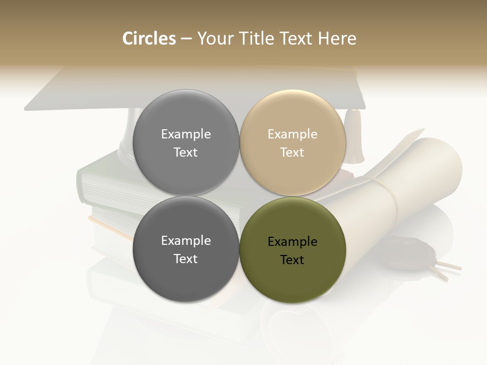 Graduating Cap School PowerPoint Template