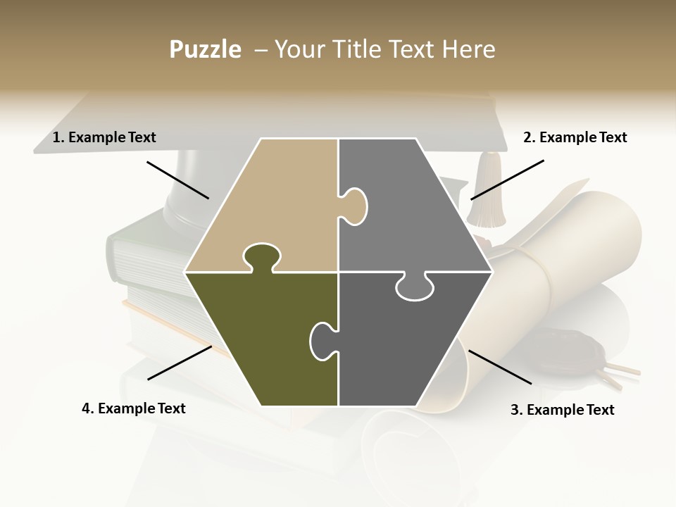 Graduating Cap School PowerPoint Template