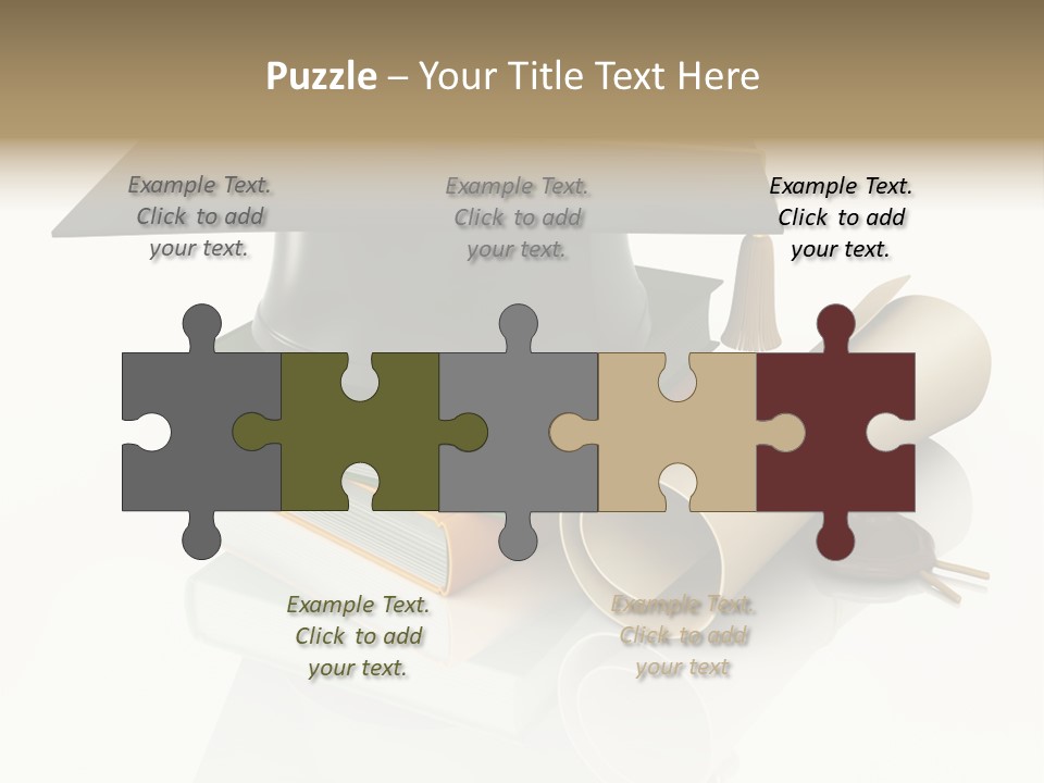 Graduating Cap School PowerPoint Template