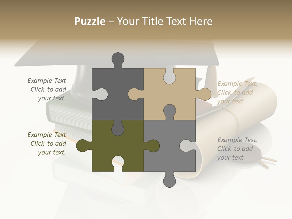 Graduating Cap School PowerPoint Template