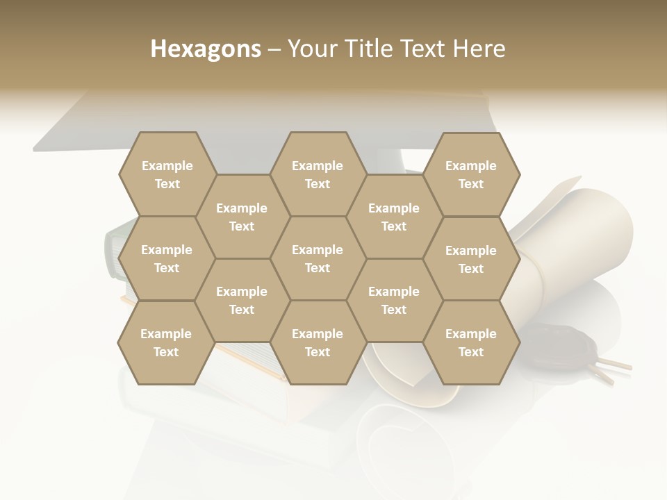 Graduating Cap School PowerPoint Template