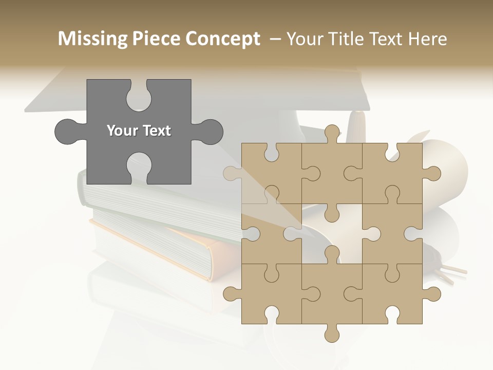 Graduating Cap School PowerPoint Template