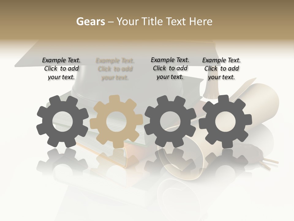 Graduating Cap School PowerPoint Template