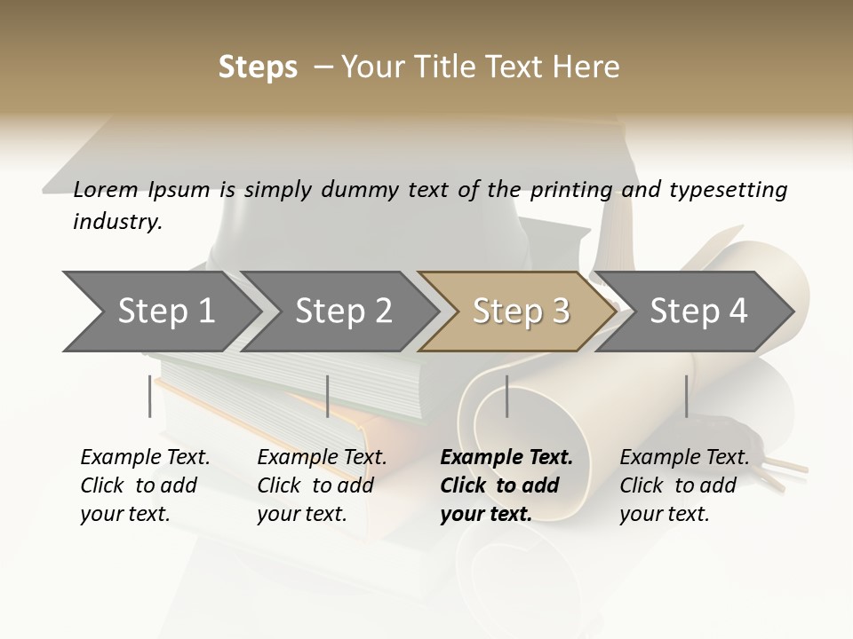 Graduating Cap School PowerPoint Template