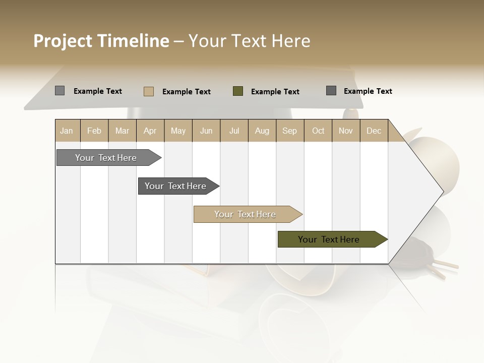 Graduating Cap School PowerPoint Template