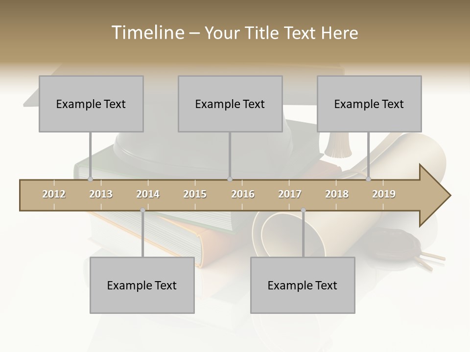 Graduating Cap School PowerPoint Template