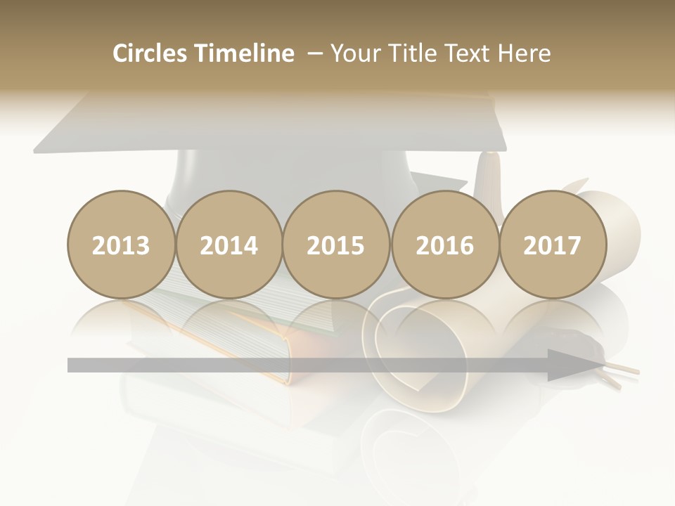 Graduating Cap School PowerPoint Template